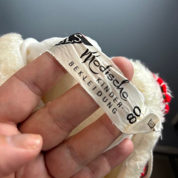 Vintage Infant Child Girls Modische Kinder Bekleidung 60s Faux Fur Holiday Cape - Picture 5 of 6